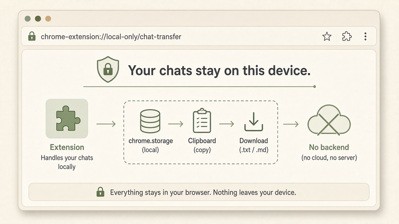 Local-only privacy scenario